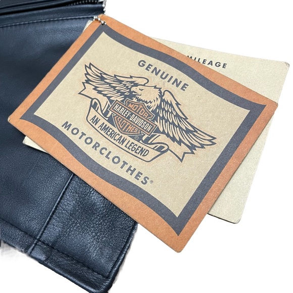 HARLEY-DAVIDSON MEN’S GENUINE LEATHER VEST | BLACK | SZ S | NWT - Picture 13 of 15